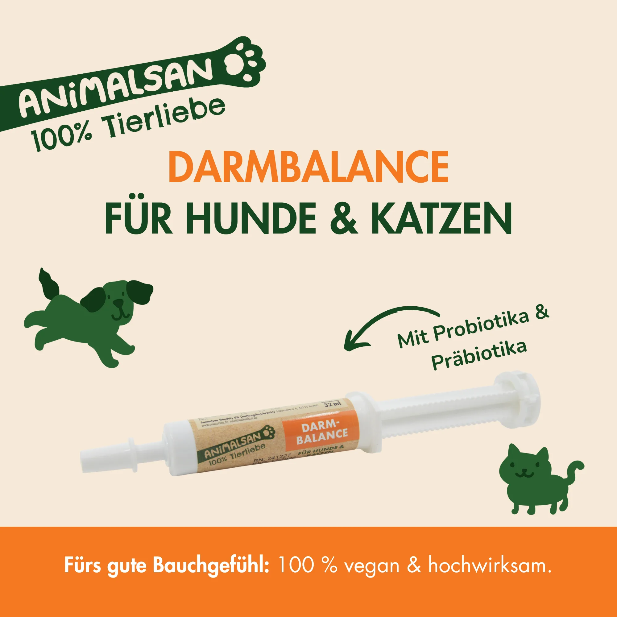 DarmBalance 32ml mit Infobox "Fürs gute Bauchgefühl"
