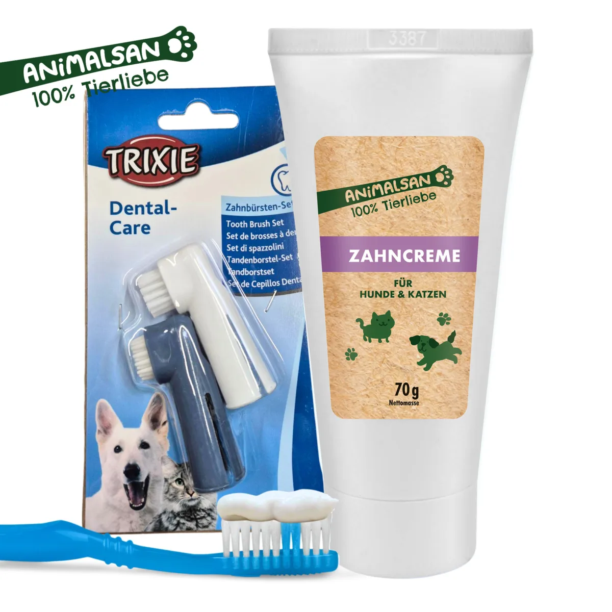 Animalsan Zahncreme +Gratis Zahnbürste