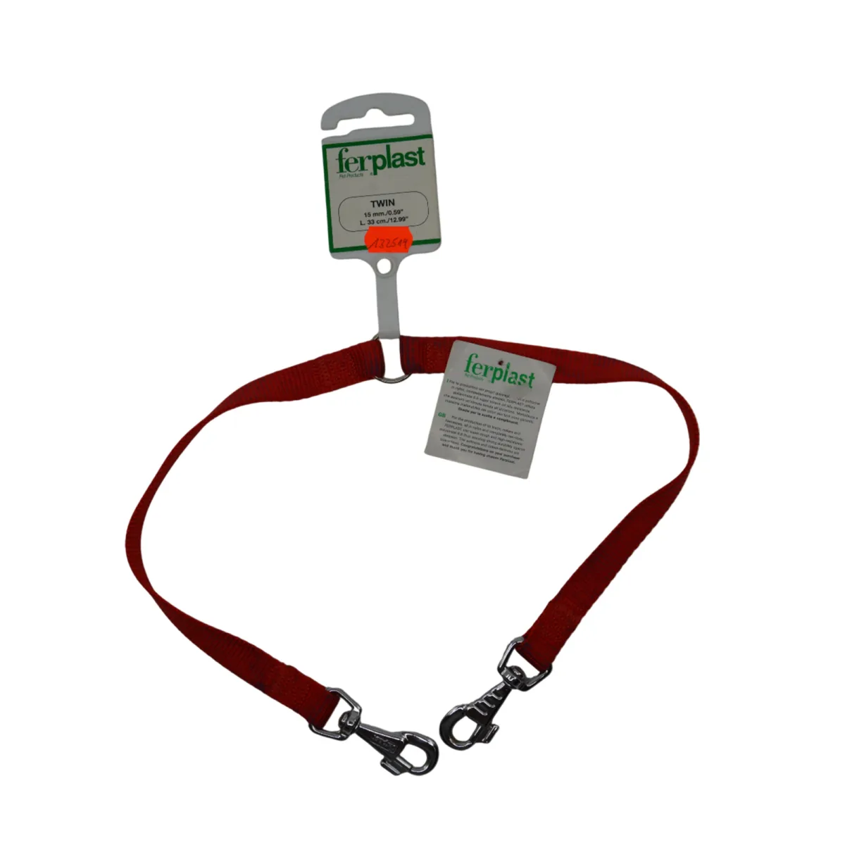 Hundeleine Twin Kurzführer, 33cm x 15mm