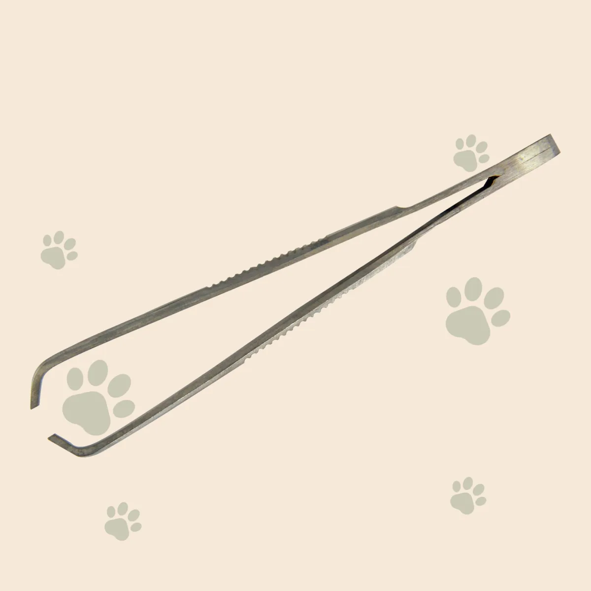 Zeckenpinzette 9 cm aus rostfreiem Stahl