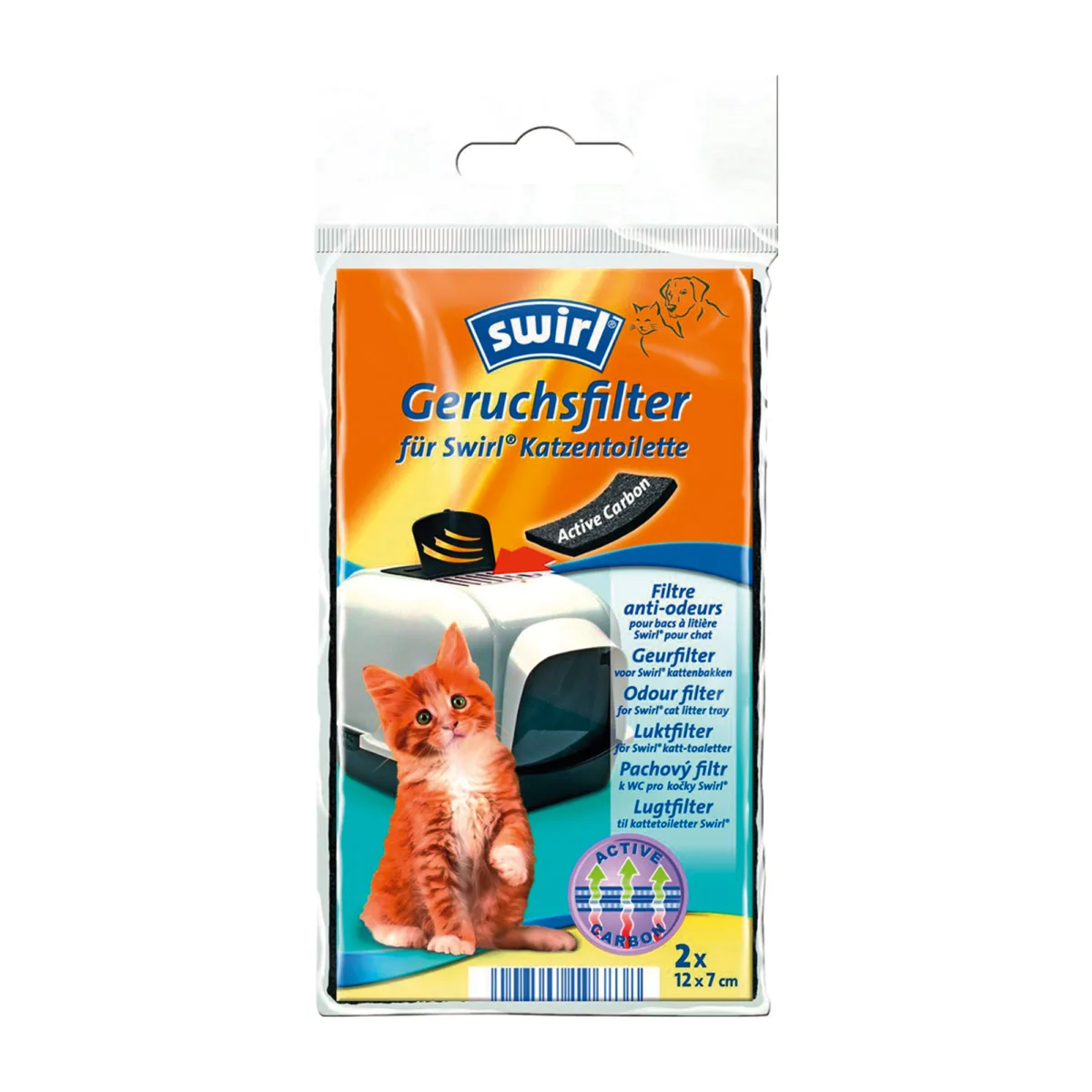 Swirl Geruchsfilter für Katzenklo, 2er