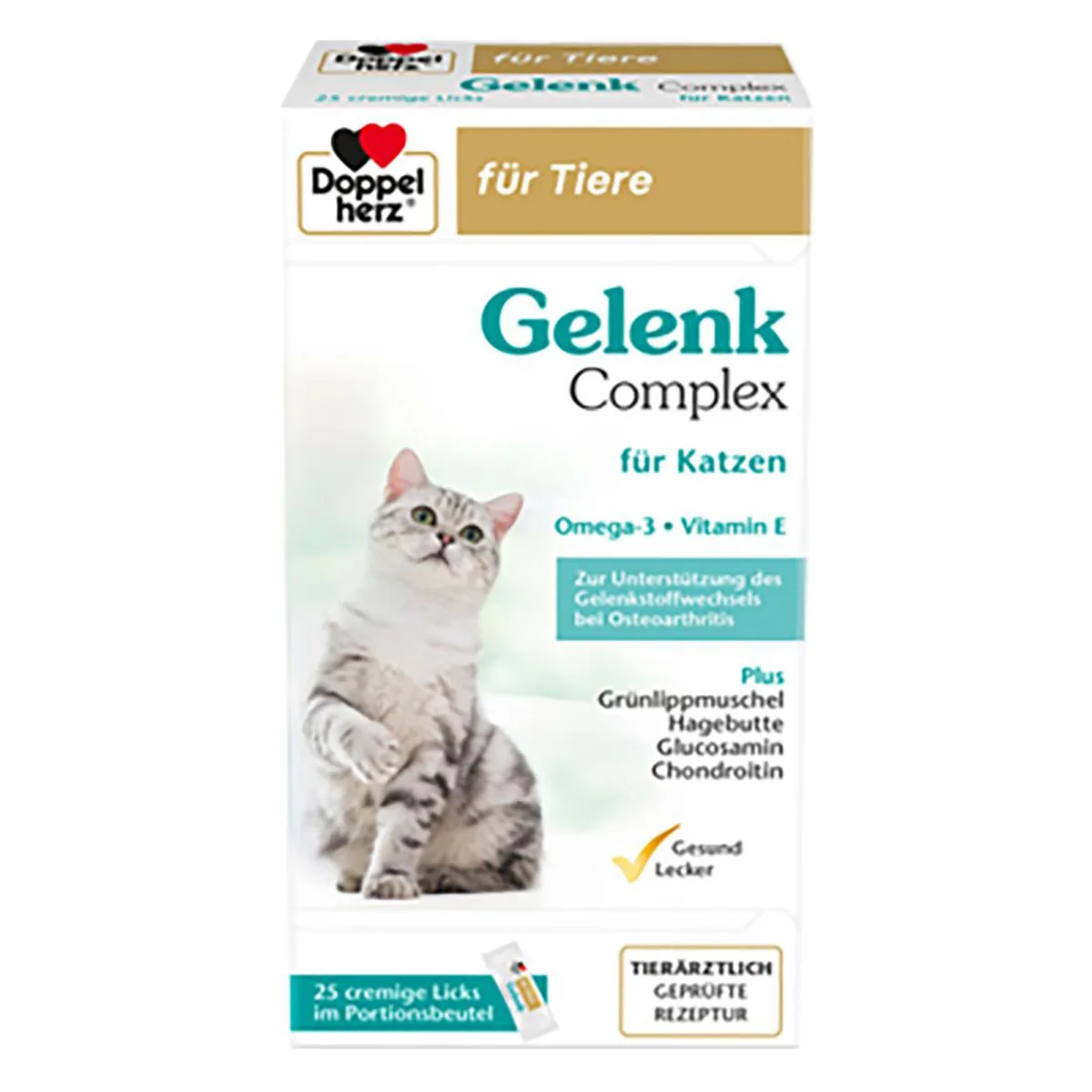 Doppelherz Gelenk-Complex Licks Katze – 25 Stück