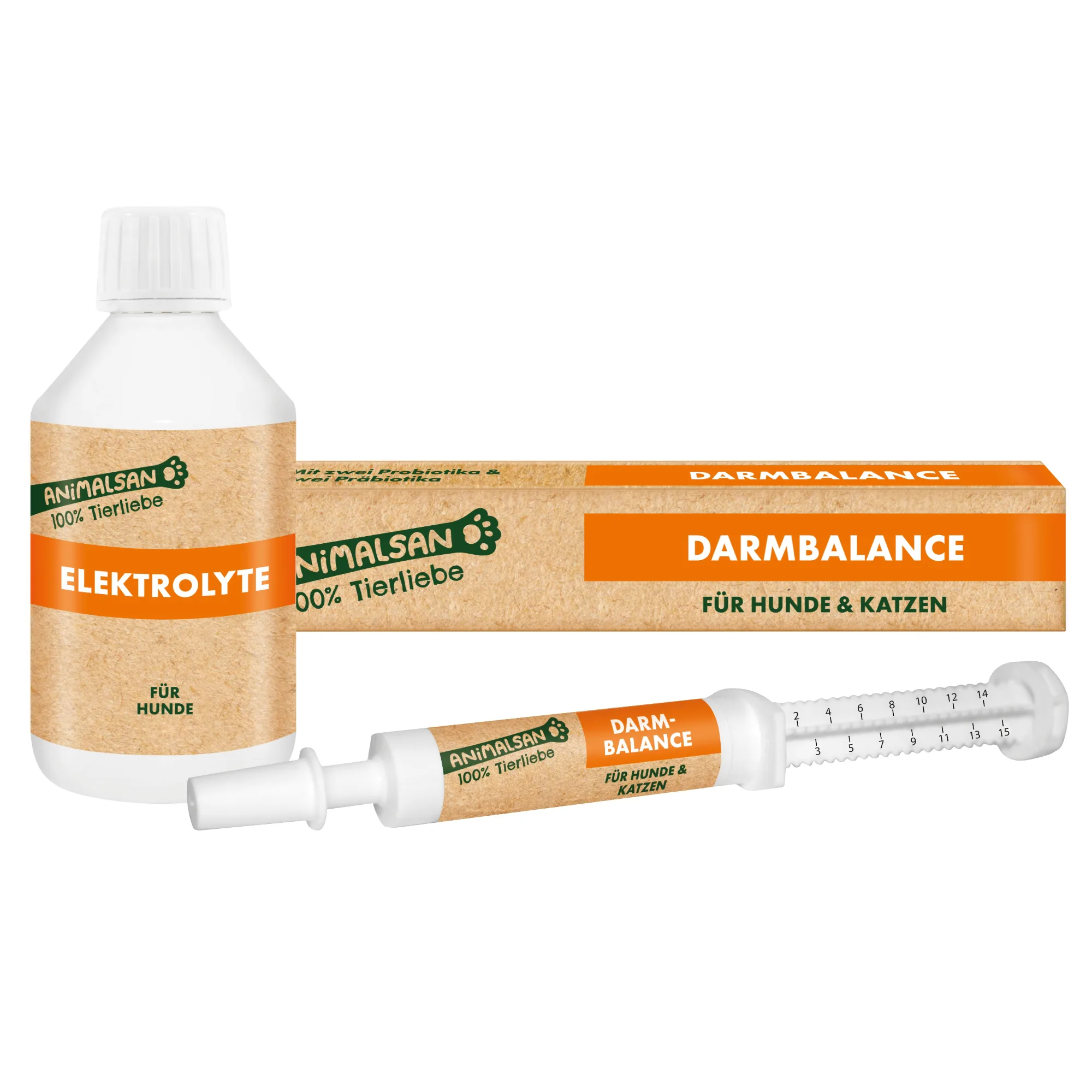 Animalsan Durchfall Set für Hunde – Magen Darm Unterstützung bei akutem Durchfall – Darmflora & Elektrolyte
