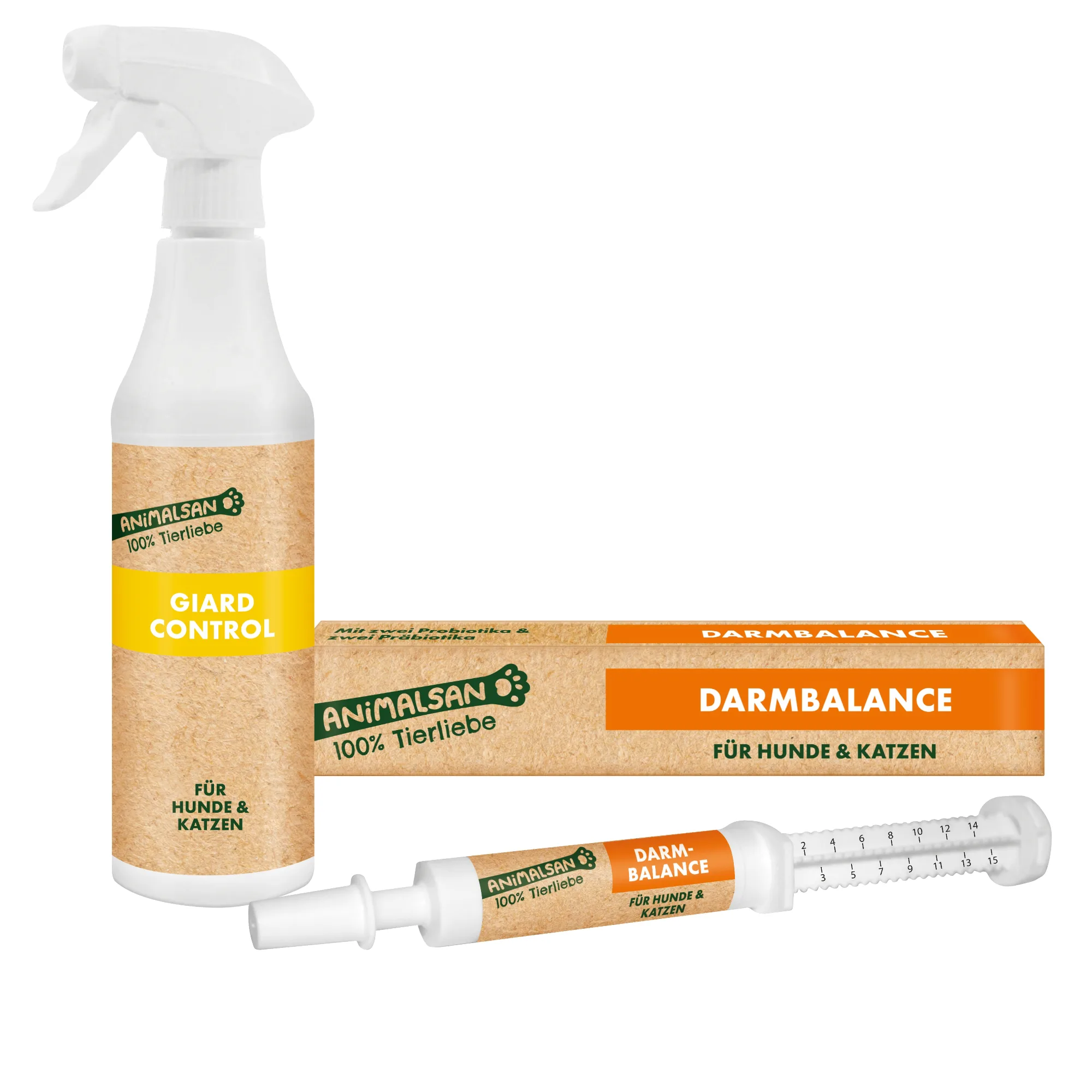 Animalsan Giardien Set für Hunde – Unterstützung bei Giardien & Durchfall – Darmflora & Hygiene Lösung